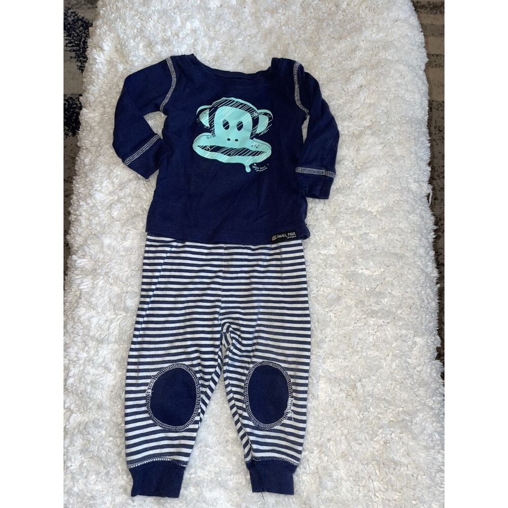Small Paul boys sz. 12 mo. two piece monkey w/ knee patch pants outfit. Adorable